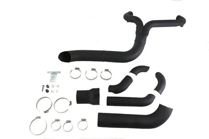 V-Twin Speedster 1-3/4 inch 2 into 1 Exhaust Header Set in Black for Harley Davidson FLT by V-Twin