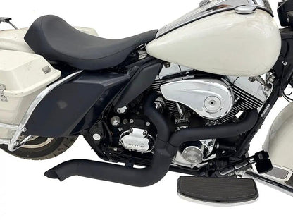 V-Twin Speedster 1-3/4 inch 2 into 1 Exhaust Header Set in Black for Harley Davidson FLT by V-Twin