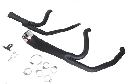 V-Twin Cyclone 1-3/4 inch 2 into 1 Exhaust Header Set Black for Harley Davidson FLT by V-Twin