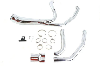 V-Twin Cyclone 1-3/4 inch 2 into 1 Exhaust Header Set Chrome for Harley Davidson FLT by V-Twin