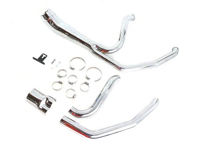 V-Twin Cyclone 1-3/4 inch 2 into 1 Exhaust Header Set Chrome for Harley Davidson FLT by V-Twin
