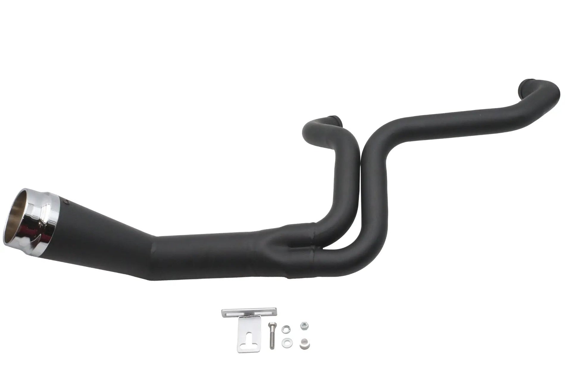 V-Twin Cyclone 1-3/4 inch 2 into 1 Exhaust Header Set in Black for Harley Davidson FXST Models by V-Twin