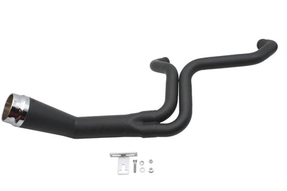 V-Twin Cyclone 1-3/4 inch 2 into 1 Exhaust Header Set in Black for Harley Davidson FXST Models by V-Twin