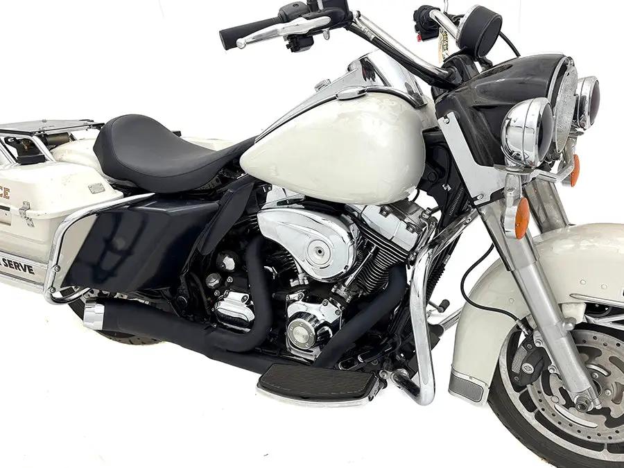 V-Twin Cyclone 1-3/4 inch 2 into 1 Exhaust Header Set with Heat Shields for Harley FXST by V-Twin