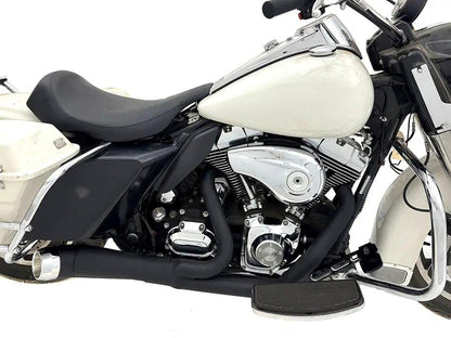 V-Twin Cyclone 1-3/4 inch 2 into 1 Exhaust Header Set with Heat Shields for Harley FXST by V-Twin