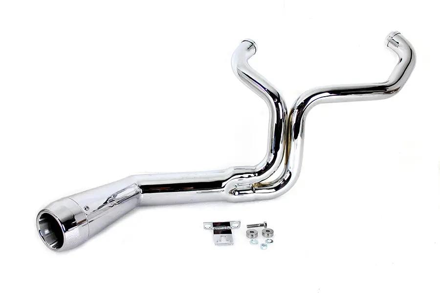V-Twin Factory Sample FLT Offset Megaphone 2:1 1-3/4 Inch Exhaust for Harley Davidson FLT by V-Twin