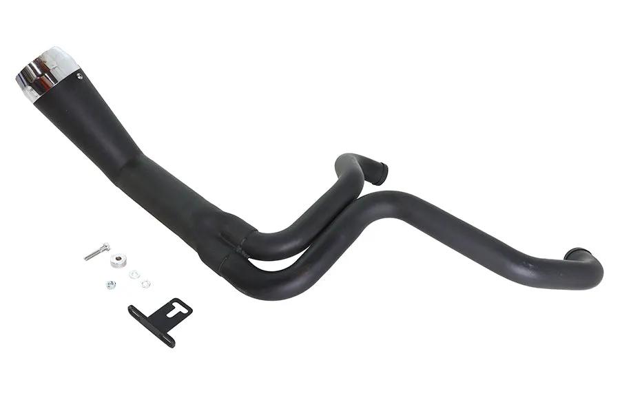 V-Twin Factory Sample FLT Offset Megaphone 2:1 Exhaust for Harley Davidson FLT - Black by V-Twin