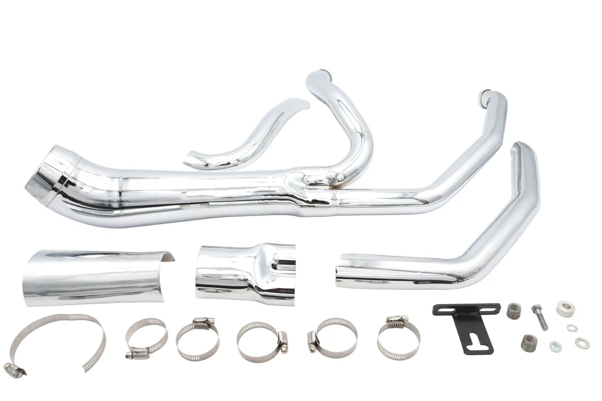 V-Twin Factory Sample Cyclone 1-3/4 inch 2 into 1 Exhaust Header Set for Harley Davidson FLT by V-Twin