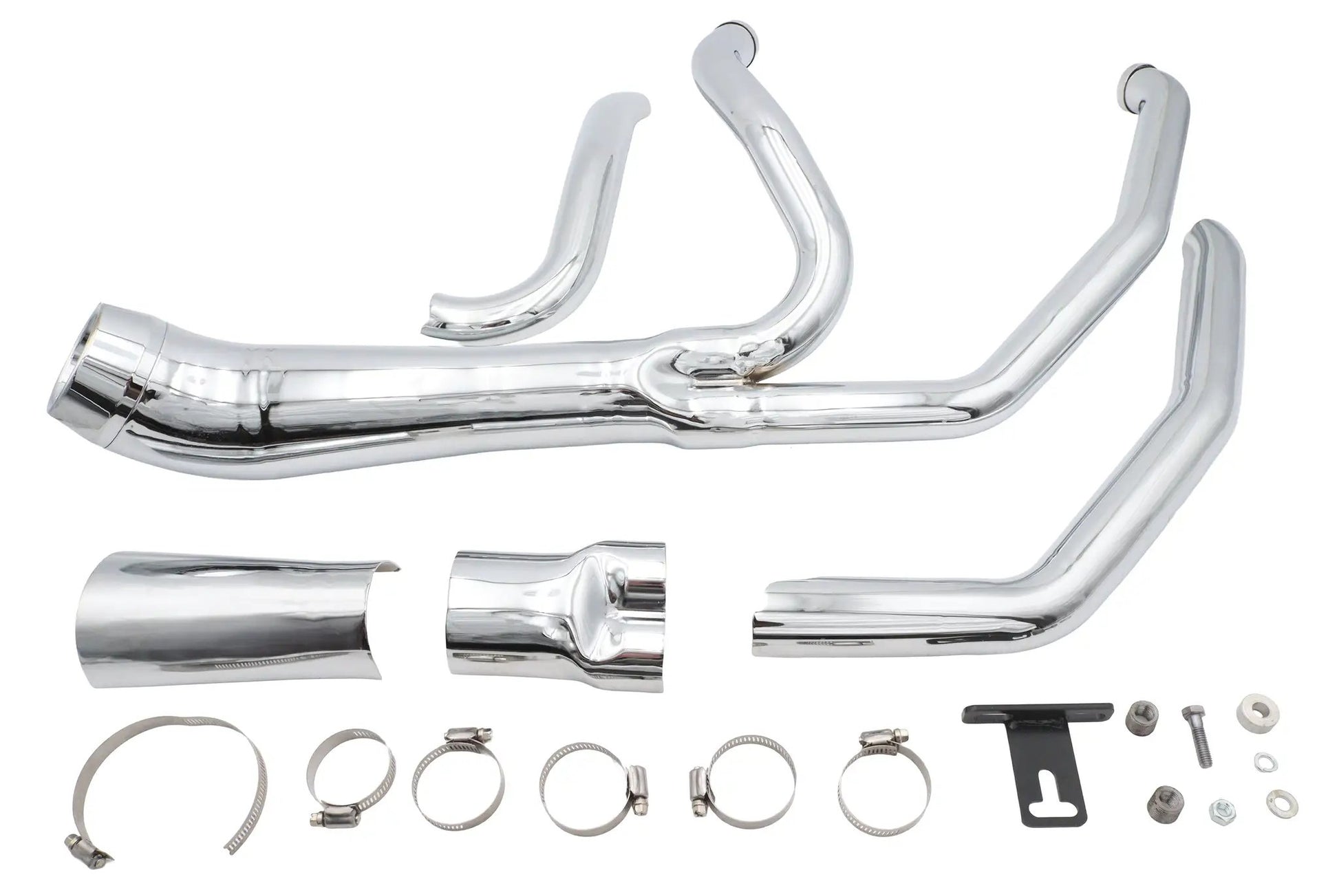 V-Twin Factory Sample Cyclone 1-3/4 inch 2 into 1 Exhaust Header Set for Harley Davidson FLT by V-Twin