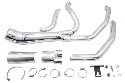 V-Twin Factory Sample Cyclone 1-3/4 inch 2 into 1 Exhaust Header Set for Harley Davidson FLT by V-Twin