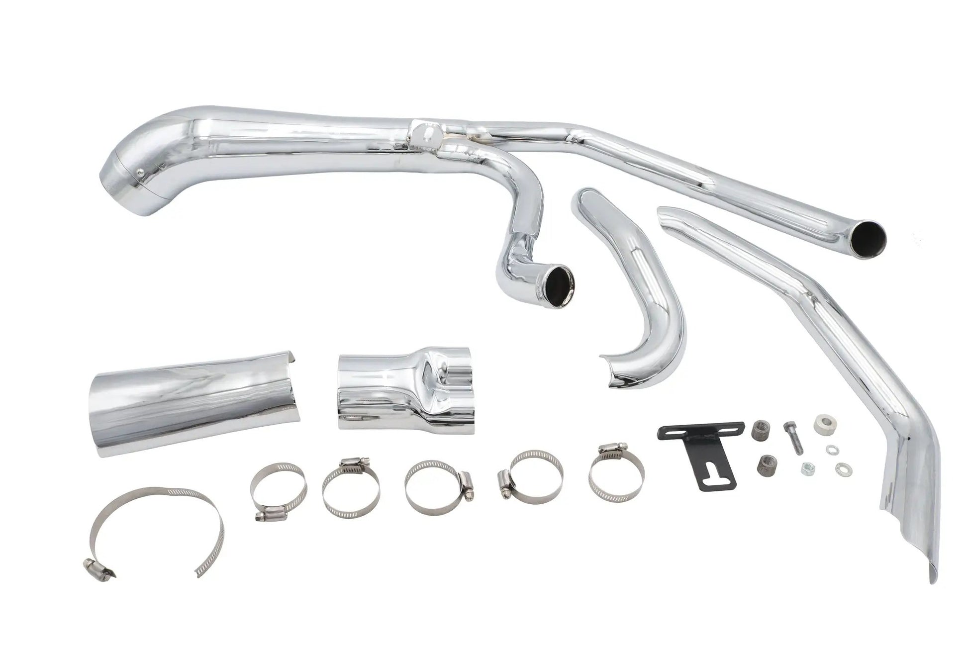 V-Twin Factory Sample Cyclone 1-3/4 inch 2 into 1 Exhaust Header Set for Harley Davidson FLT by V-Twin