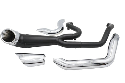 V-Twin Factory Sample 2:1 Exhaust Header Set in Black for Harley Davidson FLT by V-Twin