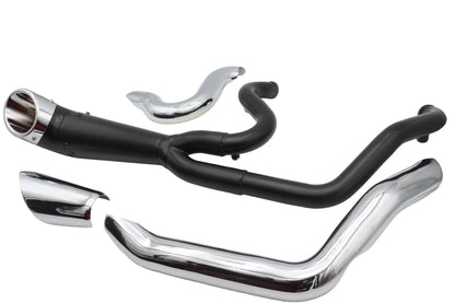 V-Twin Factory Sample 2:1 Exhaust Header Set in Black for Harley Davidson FLT by V-Twin
