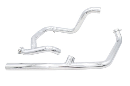V-Twin 29-2140 Factory Sample Dual Crossover Chrome Exhaust System for Harley-Davidson FL