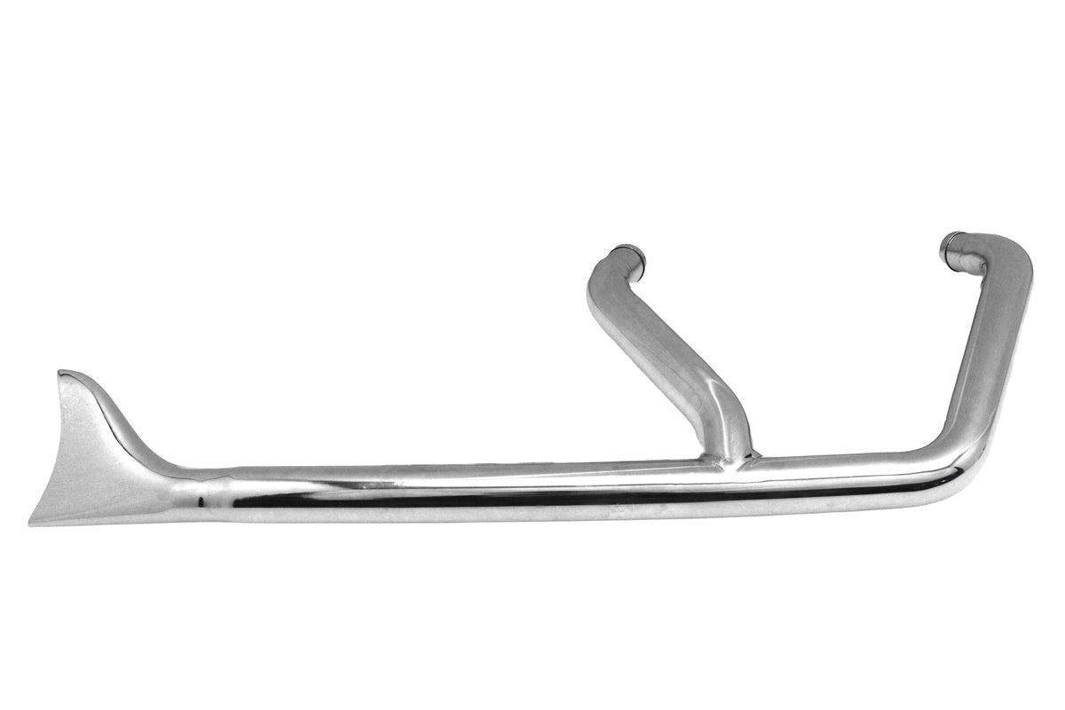 V-Twin Factory Sample 1-3/4-Inch 2-Into-1 Exhaust Header Set Chrome for Harley-Davidson FXST