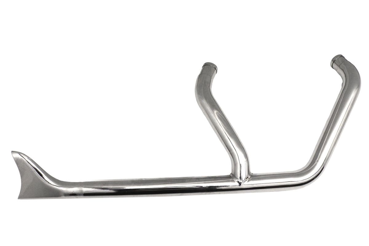V-Twin Factory Sample 1-3/4-Inch 2-Into-1 Exhaust Header Set Chrome for Harley-Davidson FXST