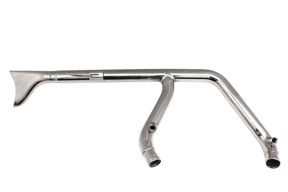V-Twin Factory Sample 1-3/4-Inch 2-Into-1 Exhaust Header Set Chrome for Harley-Davidson FXST