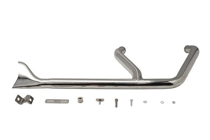 V-Twin 8146 1-3/4 Inch 2 into 1 Exhaust Header Set Chrome for Harley Davidson FXST by V-Twin