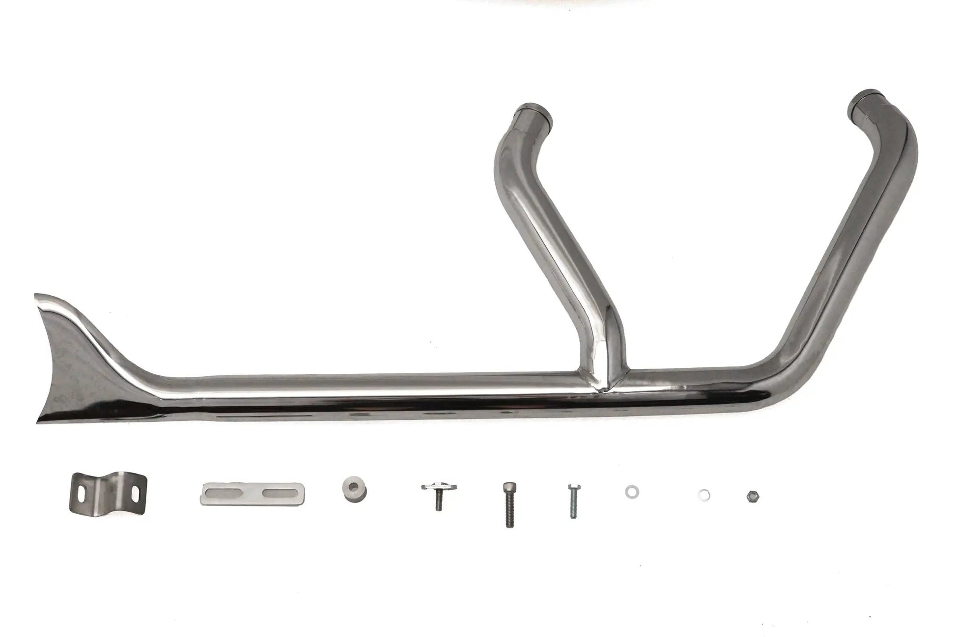 V-Twin 8146 1-3/4 Inch 2 into 1 Exhaust Header Set Chrome for Harley Davidson FXST by V-Twin