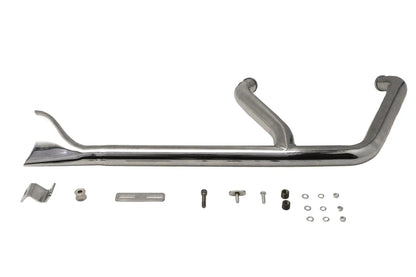 V-Twin 8150 1-3/4 Inch 2 into 1 Chrome Exhaust Header Set for Harley Davidson FXST by V-Twin