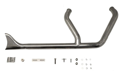 V-Twin 8150 1-3/4 Inch 2 into 1 Chrome Exhaust Header Set for Harley Davidson FXST by V-Twin