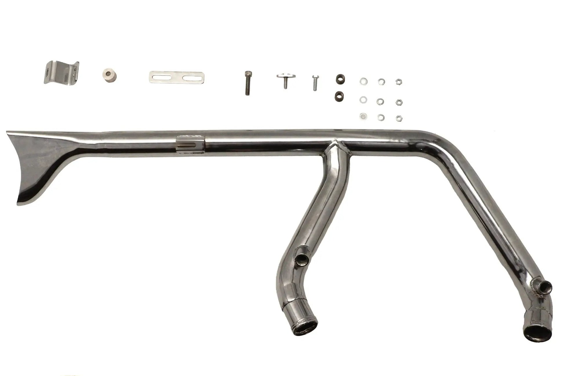 V-Twin 8150 1-3/4 Inch 2 into 1 Chrome Exhaust Header Set for Harley Davidson FXST by V-Twin
