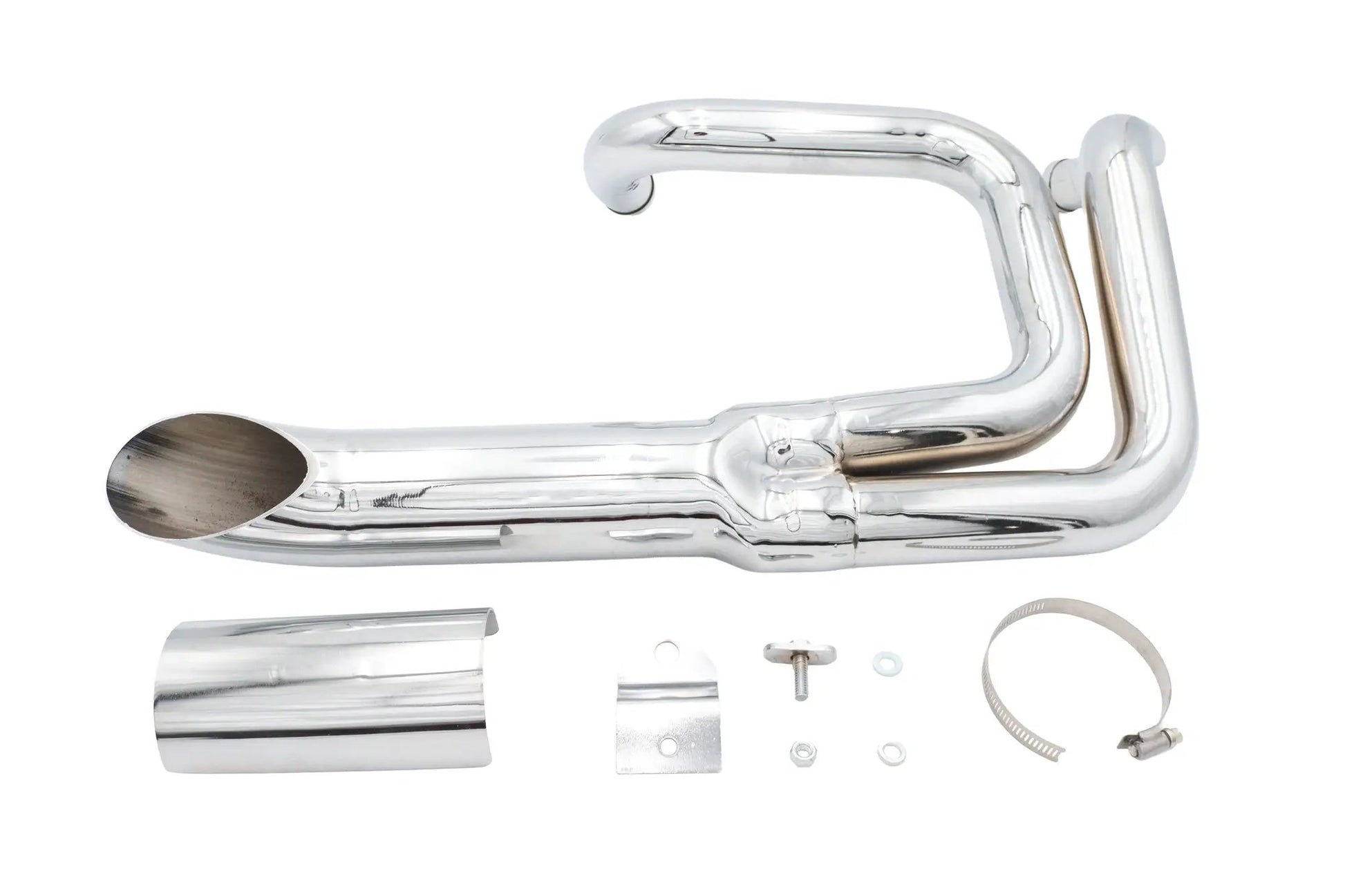 V-Twin Wyatt Gatling Lake Style Chrome Exhaust System for Harley Davidson XL Models by V-Twin
