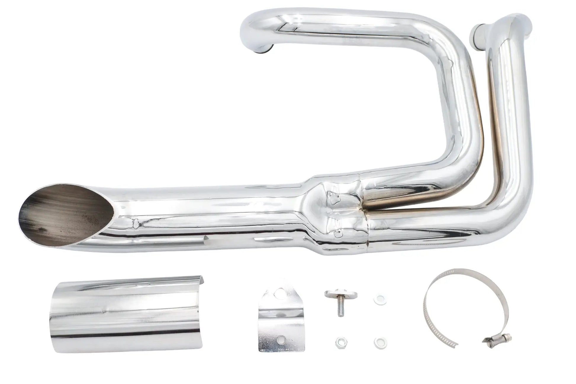 V-Twin Wyatt Gatling Lake Style Chrome Exhaust System for Harley Davidson XL Models by V-Twin