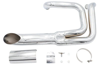 V-Twin Wyatt Gatling Lake Style Chrome Exhaust System for Harley Davidson XL Models by V-Twin