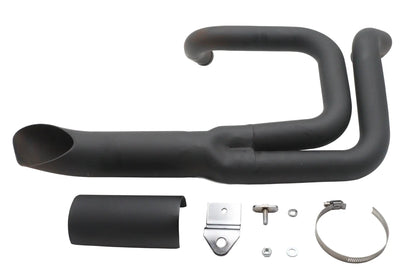 V-Twin Wyatt Gatling Lake Style Exhaust System for Harley Davidson XL (Black) by V-Twin