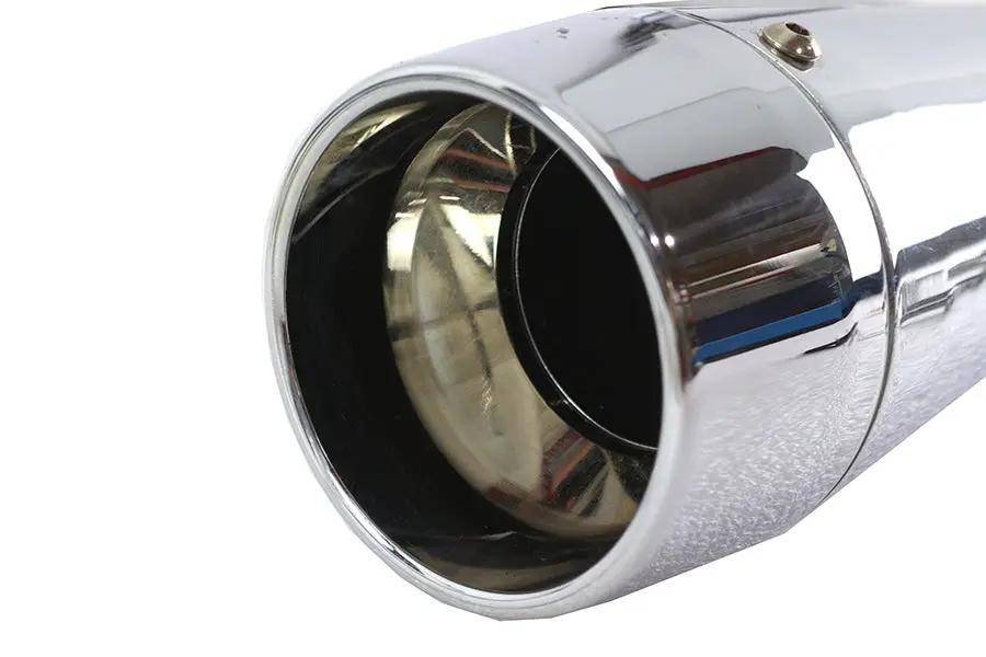 V-Twin Wyatt Gatling Holeshot Chrome Exhaust Set for Harley FXST Models by V-Twin
