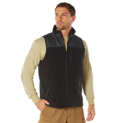 Rothco Spec Ops Tactical Fleece Vest in Black, Size Large
