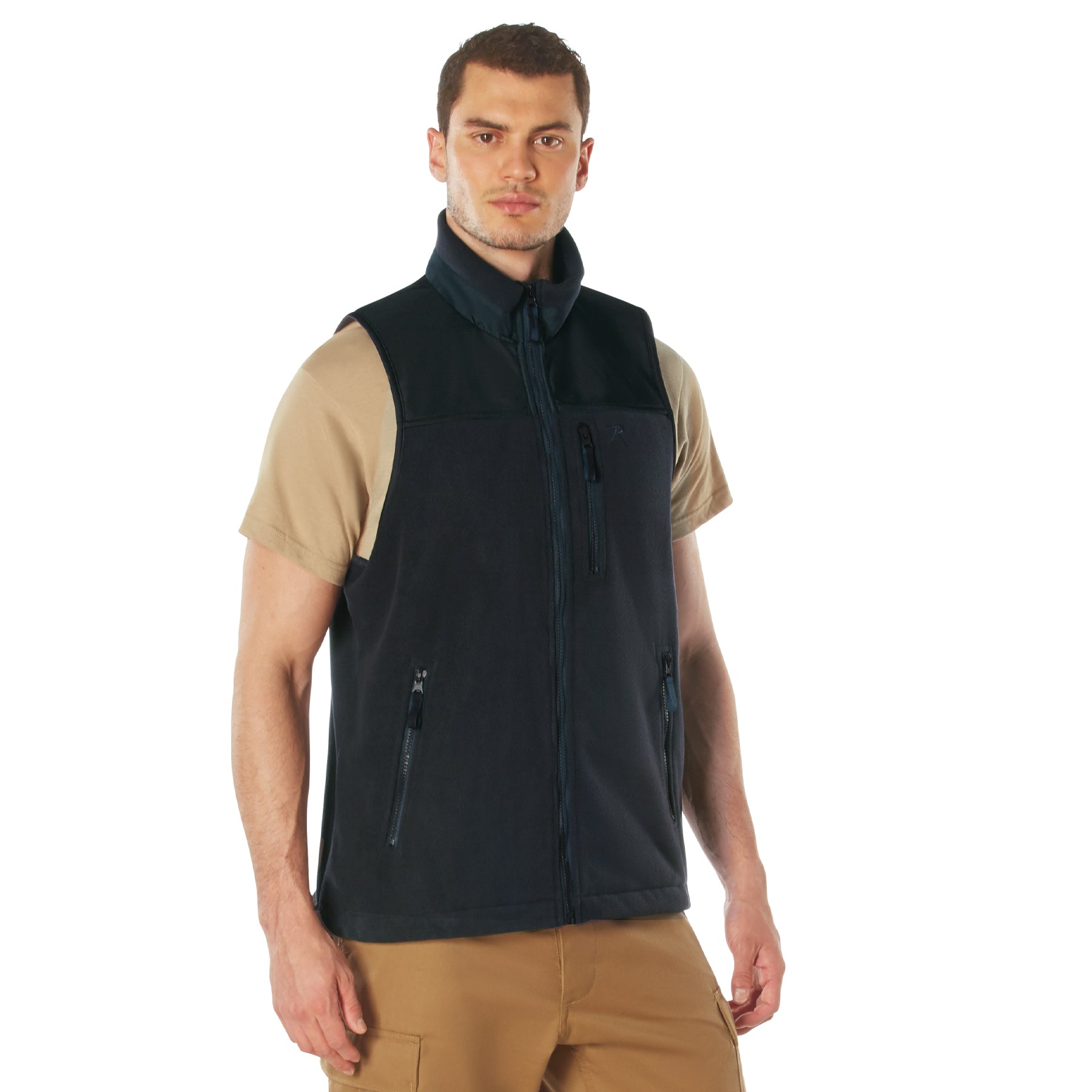 Rothco Spec Ops Tactical Fleece Vest in Midnight Navy Blue Size XL