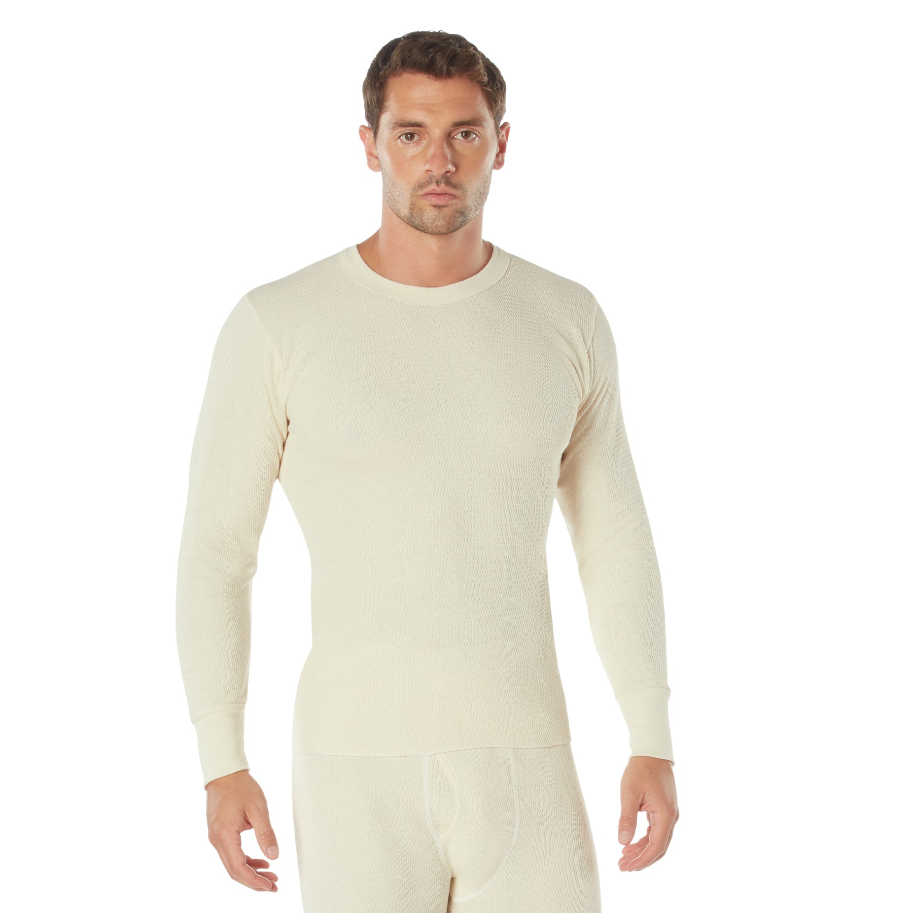 Rothco Heavyweight Thermal Knit Underwear Top Size L - Cold Weather Base Layer