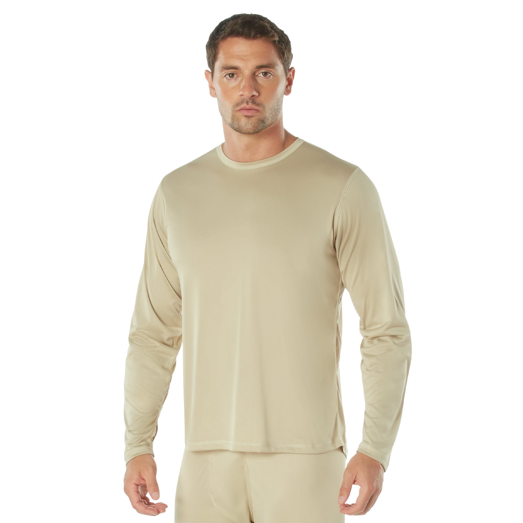 Rothco Gen III Silk Weight Underwear Top in Desert Sand, Size Small