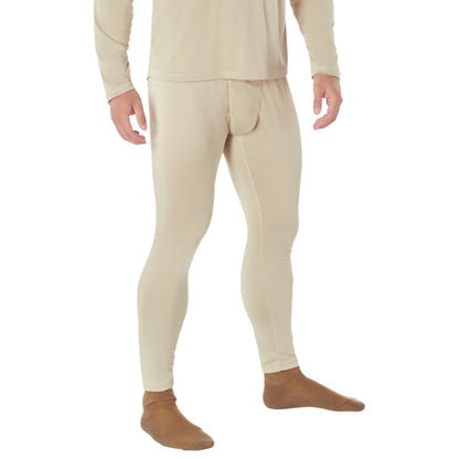 Rothco ECWCS Gen III Silk Weight Underwear Bottoms - Size Small, Desert Sand