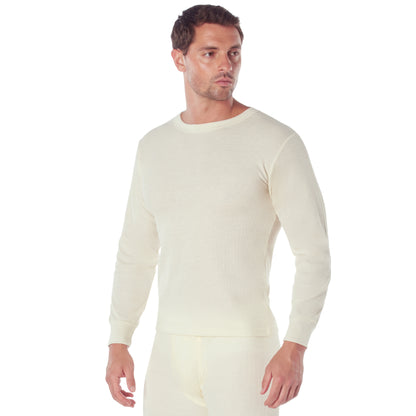 Rothco Thermal Knit Underwear Top 2XL in Natural - Cold Weather Base Layer