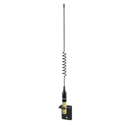 Shakespeare VHF 15-inch Stainless Steel Black Whip Antenna with Mast Mount Bracket - Part 5216