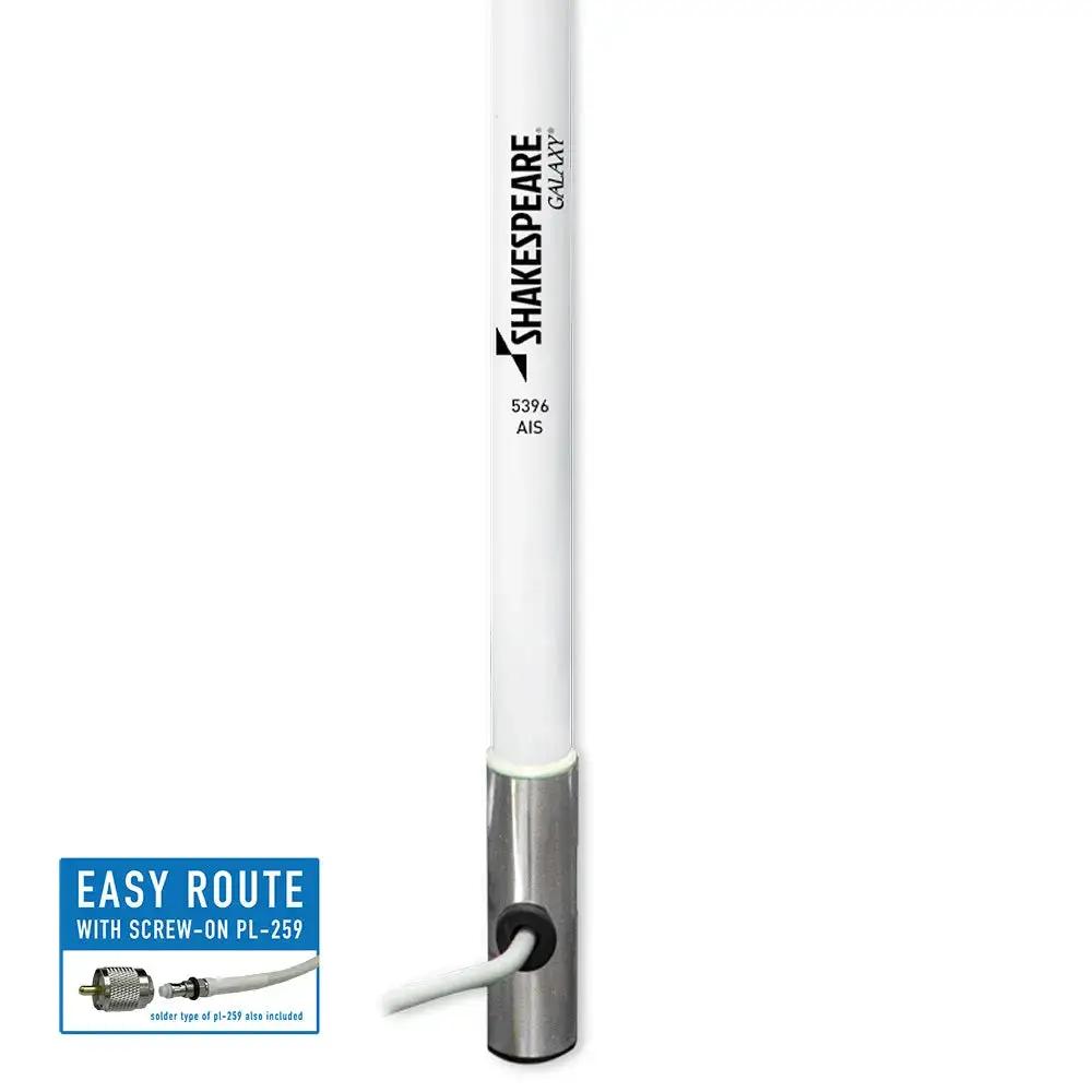 Shakespeare 5396-AIS Galaxy 4' Little Giant Antenna with 3dB Gain for AIS Transceivers by Shakespeare