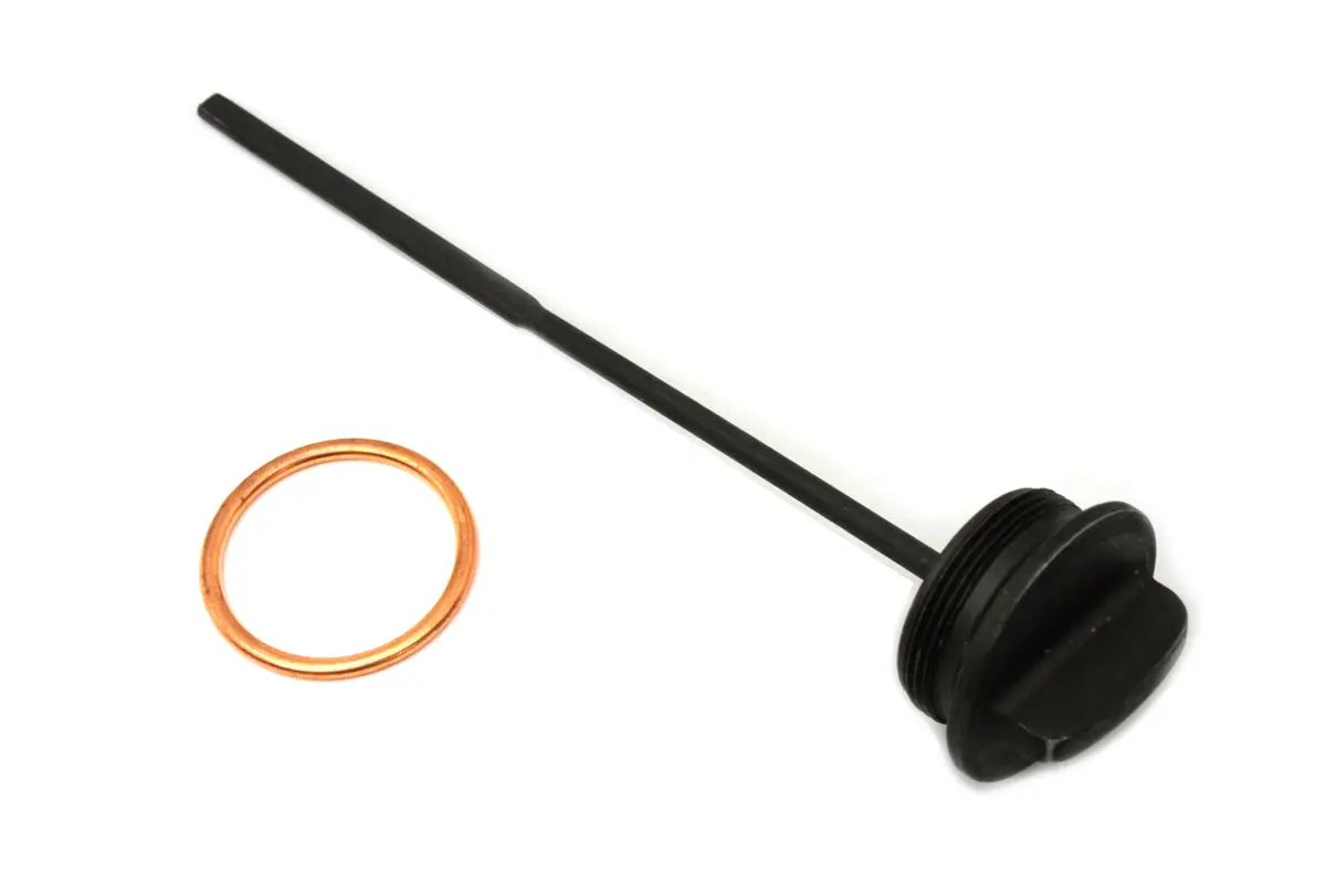 Colony Parkerized Oil Tank Filler Cap and Gauge Kit for Harley Davidson FL Models by Colony