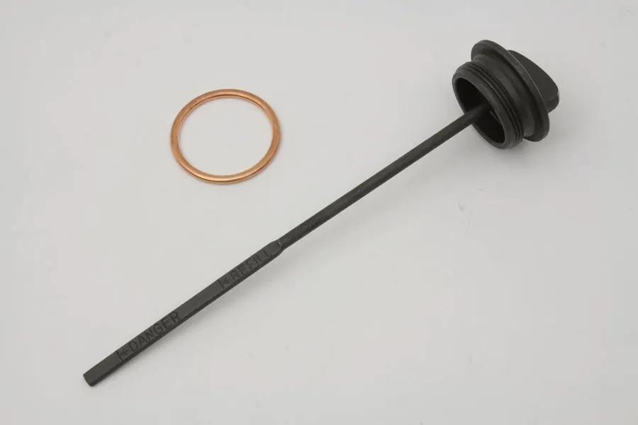 Colony Parkerized Oil Tank Filler Cap and Gauge Kit for Harley Davidson FL Models by Colony