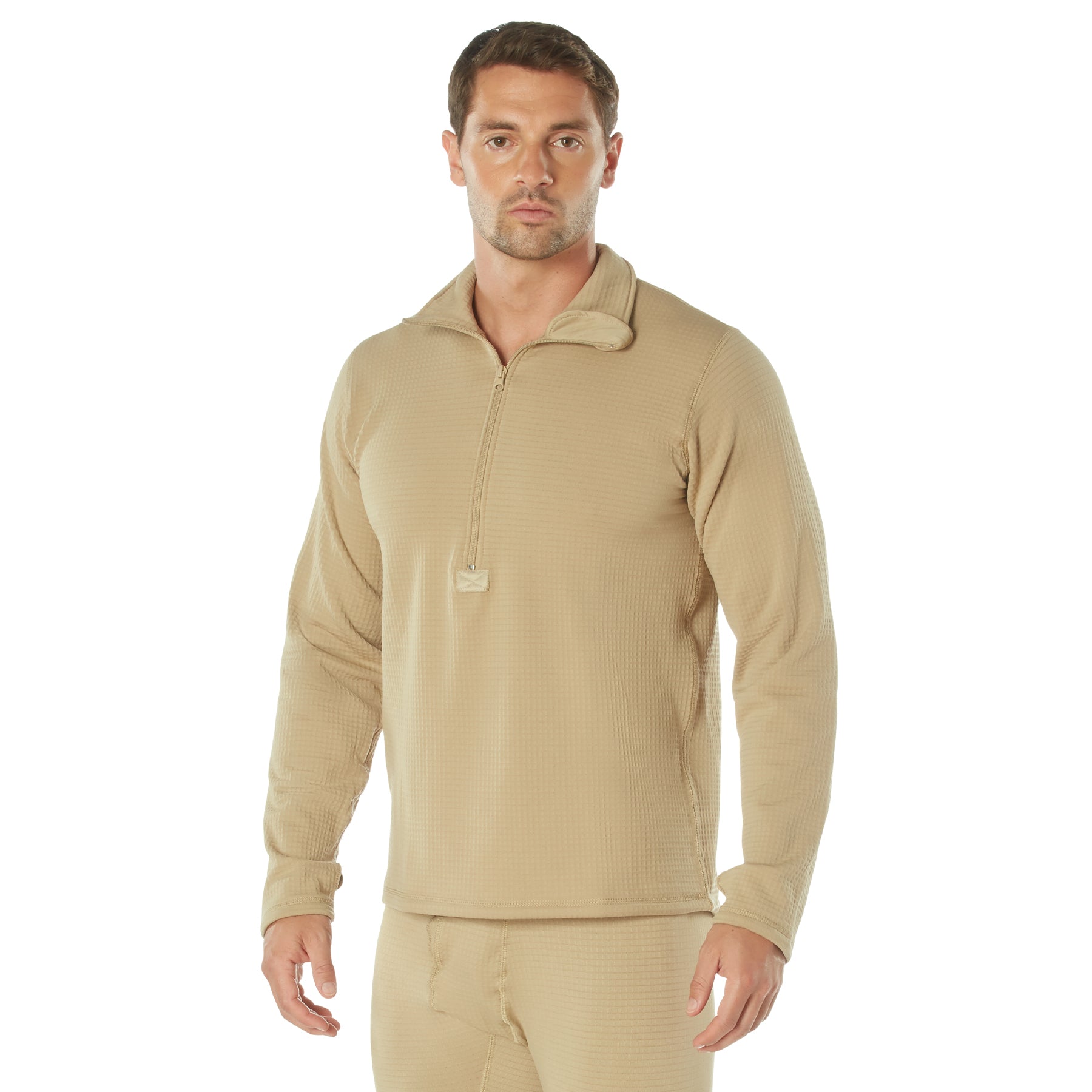 Rothco ECWCS Gen III Mid-Weight Underwear Top (Level II) Desert Sand Size M