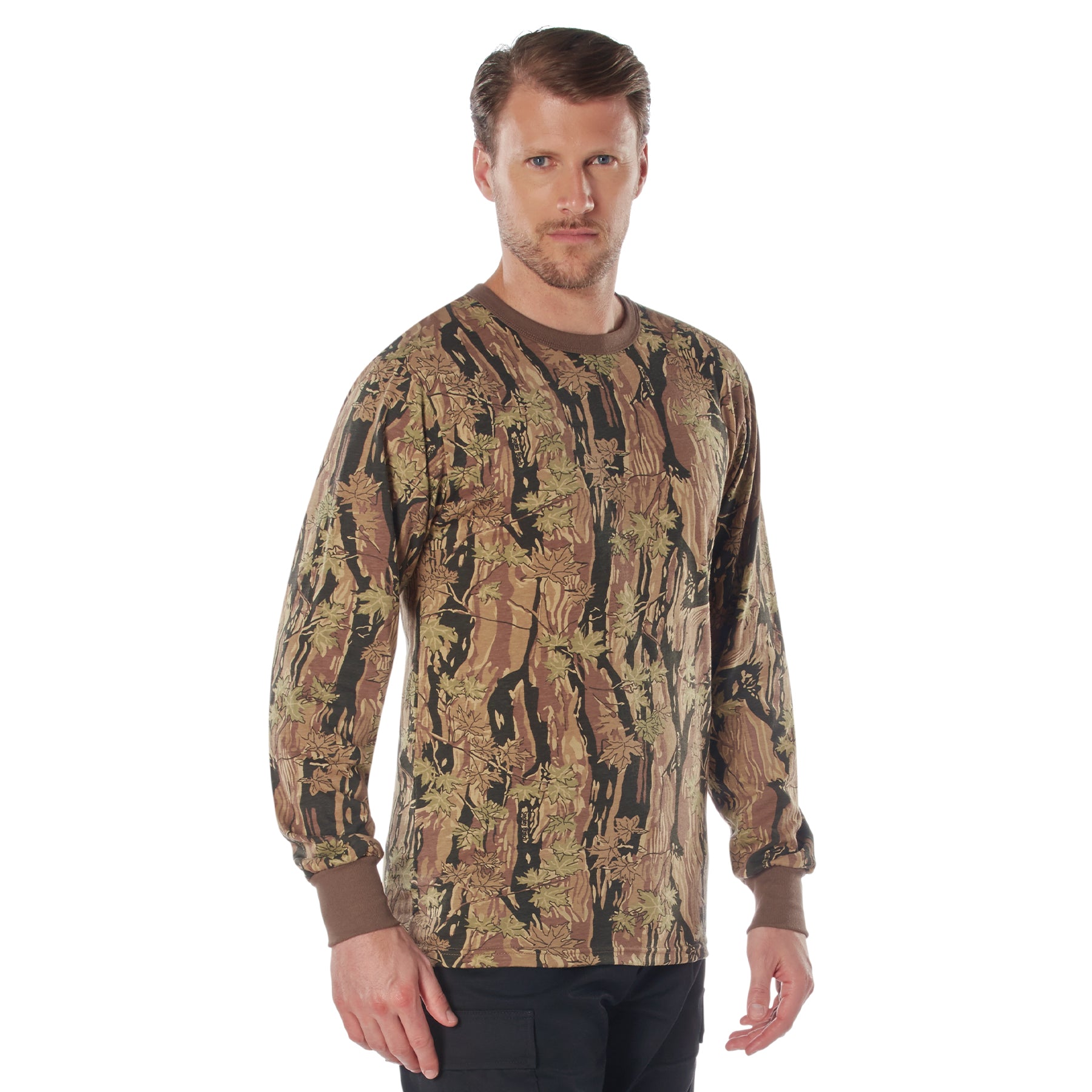 Rothco Long Sleeve Camo T-Shirt 2XL Smokey Branch Camo
