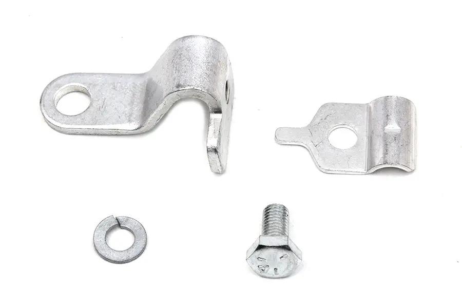 Colony Cadmium Throttle Cable Bracket and Clamp for Harley Davidson XL (1972-1973) by Colony