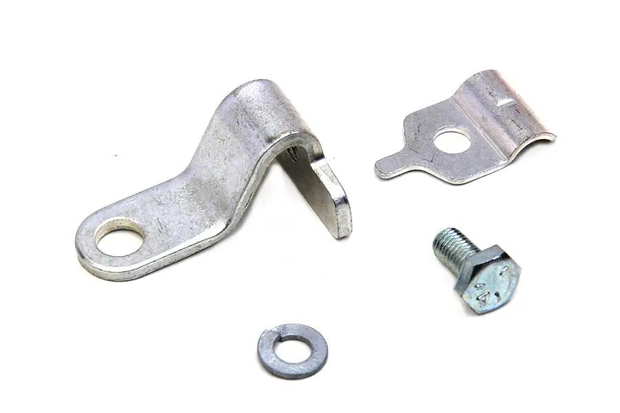 Colony Cadmium Throttle Cable Bracket and Clamp for Harley Davidson XL (1972-1973) by Colony