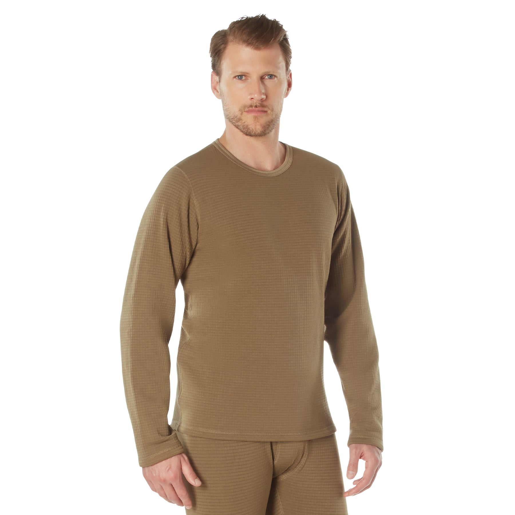 Rothco ECWCS Gen III Level II Underwear Crew Top – Size Medium, Coyote Brown