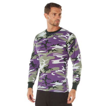 Rothco Long Sleeve Camo T-Shirt Ultra Violet Camo Size XL