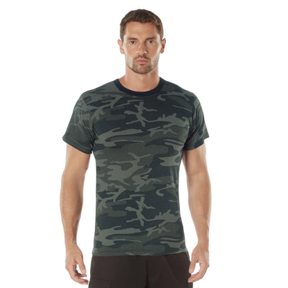 Rothco Black Camo T-Shirt Size XL – Durable Military-Style Camouflage Tee