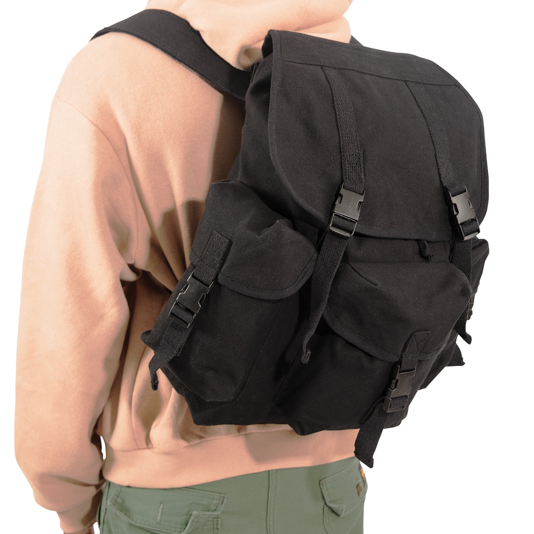 Rothco Canvas Outfitter Backpack - Durable 18x18x12 Inch Tactical Daypack