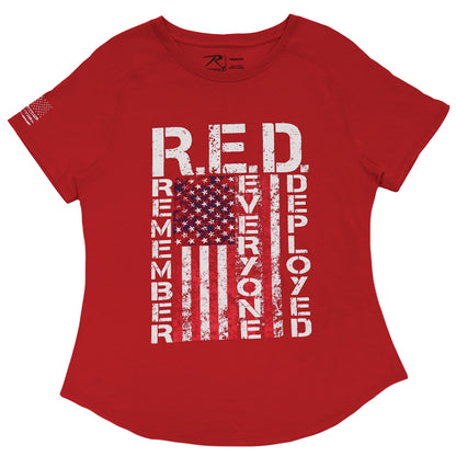 Rothco Women’s R.E.D. Remember Everyone Deployed T-Shirt Size Small
